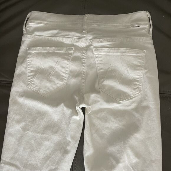 Mother Jeans The Cruiser White Flared Sz 25 - Picture 9 of 16